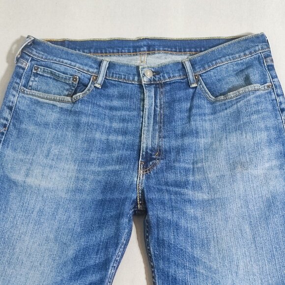 Levi's 514 jeans men's size W36/L30 medium washed denim blue colour straight leg - Picture 2 of 16
